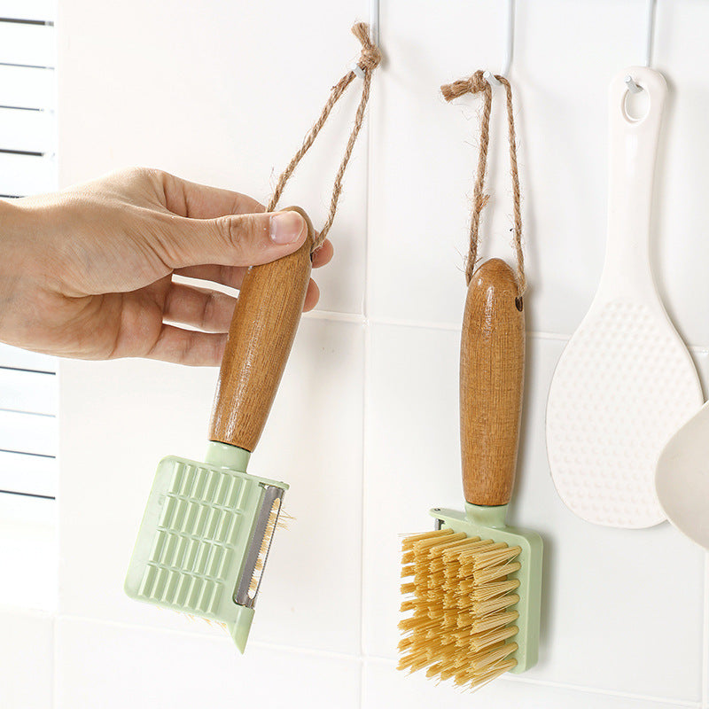 Fruit And Vegetable Brush Multifunctional Fruit Peeling Cleaning Kitchen Gadgets