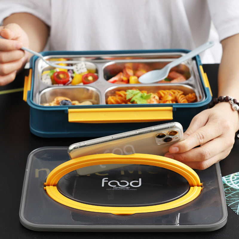 Stainless steel lunch box tableware meal